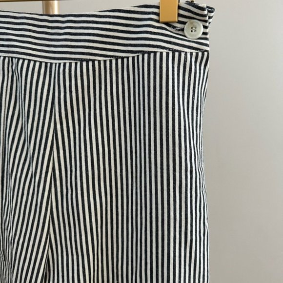 Striped Black and White Women's Pants - Picture 7 of 8